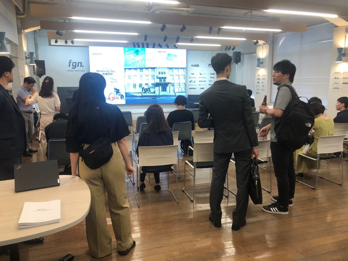 Networking Receptionでの「Fukuoka Growth Next」の様子