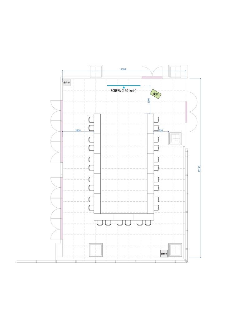 Link Room2,3 コの字
