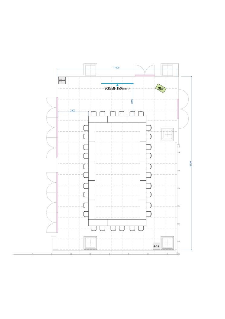 Link Room2,3 ロの字